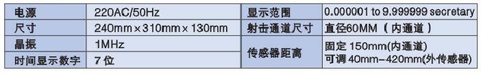 彈射動(dòng)能測試儀技術(shù)參數